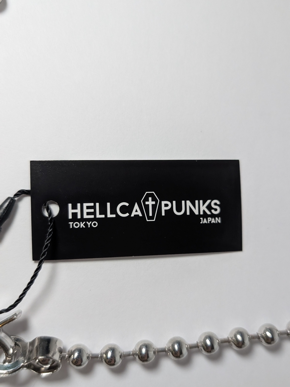 HELLCATPUNKS Safety Pin Ball Chain Choker Necklace Silver OS NWT Archive Punk - Picture 5 of 7